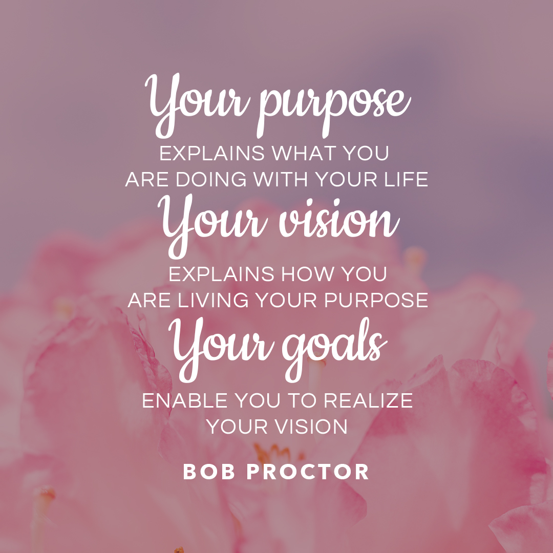 Your Purpose, Your Vision, Your Goals